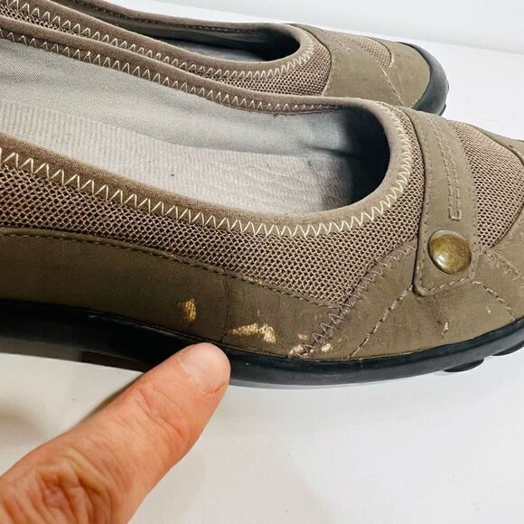 Pr!vo by Clarks Comfort Slip On Shoes Gray Beige - Picture 5 of 12